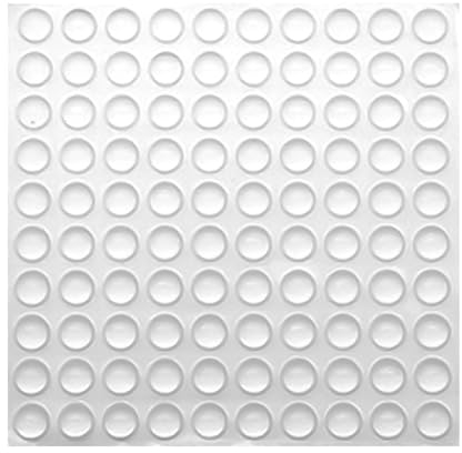 100 Stück Transparentes Anti-Kollisions-Granulat,Selbstklebende Anti-Rutsch-Gummi-Pads,Silikon-Anti-Rutsch-Gummi-Pads,Gummipuffer,Klebrige Gummi Silikon Pads,Möbel (Halbkugelförmig Transparent)