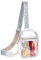 Armiwiin Clear Bag Stadion-zugelassene Schultertasche für Damen – Konzerte, Sport, Festivals, Weiß/Blau
