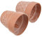 Didiseaon Lot De 2 Grands Pots De Fleurs Gris pour Extérieur pour Bureau en Terre Cuite Créatifs
