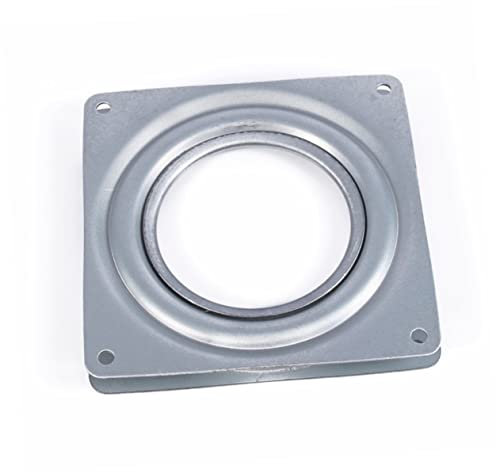 HEMOTON Rotatable Bearings Zinc-Plated Bearing 360 Bearing Turntable Hardware Base Kit Parts 6 Inch to Rotate Galvanized Display Stands Rotating Turntable Cabinet Turntable