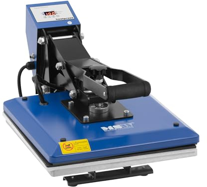 MSW Transferpresse 38 x 38 cm 0-250 °C 1600 W LCD-Anzeige Timer T-Shirt-Presse Hitzepresse Textilpresse Heißpresse