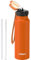 GOPPUS 750ml/26oz Stainless Water Bottle with Straw Double Wall Insulated Bottles with Strap Reusable Vacuum Thermal Flask Leakproof Keep Cold Drinks Bottles with Flip Top Lid for Men Women BPA Free