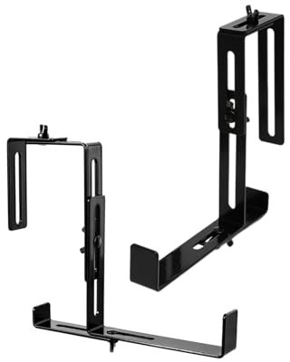 kwoifioy 2 x Blumenkasten-Halterungen, verstellbare Wand-Pflanzgefäß-Haken, hängende Pflanzenhalterungen, Fenster-Pflanzgefäß-Aufhänger für Gartenzaun