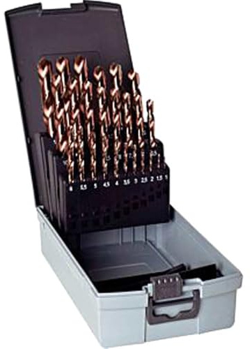 Guhring No 1083 25 Piece AeroX Cobolt M42 1.0-13mm By 0.5mm Drill Set