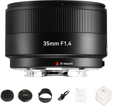 7artisans Obiettivo 35 mm F1.4 APS-C Messa a Fuoco Automatica STM Compatibile con Fotocamera Fujifilm X