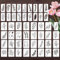 OOTSR 50 Stück Pflanzen Bastelschablonen Set, Blätter Wiederverwendbar Kunststoff für Malerei Holz Wandgestaltung Deko Scrapbooking DIY Handwerk