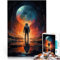 teenagers 1000 Piece Jigsaw Puzzle Explore World Astronaut pädagogische Herausforderung Geburtstagsgeschenk75x50cm