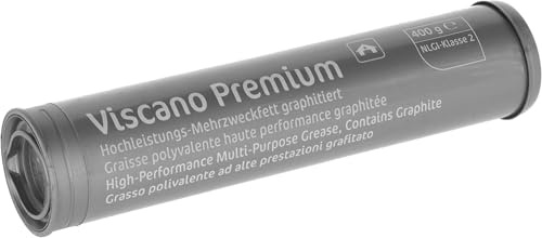 Kerbl Works Mehrzweckfett Viscano Premium | 400 g in der Patrone, graphitiertes Schmierfett, wasserbeständig, haftfest und besonders druckbelastbar