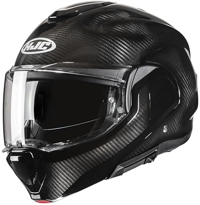 HJC F100 Carbon Dual Visor Modular 180° Flip Front Ece22.06 Rated Motorcycle Helmet
