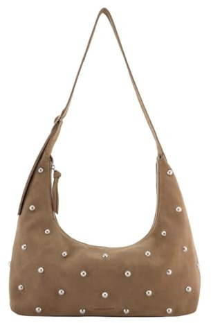 FREDsBRUDER Umhängetasche Schultertasche Endless Beads Shoulderbag Taupe