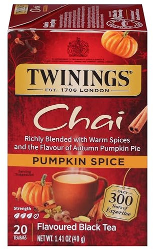 Twinings Chai Tea, Pumpkin Spice, 20 Count by Twinings
