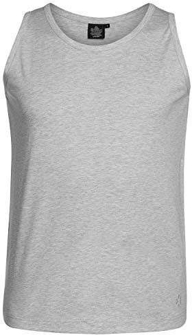 Ahorn Sportswear Ärmelloses Top mit Rundhalsausschnitt für Herren weiß bis Übergröße 10XL