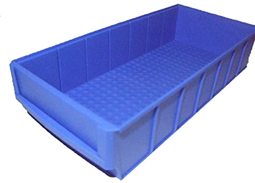 Industriebox 400x183x81mm blau Stapelboxen Lagerbehälter Kunststoffkisten Stapelbox Stapelkästen Stapelkasten Universalboxen Lagerkisten Lagerkiste Stapelkiste Stapelkisten Aufbewahrungskiste Aufbewahrungskisten Kunststoffkiste