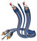 inakustik - 00405120 - Premium Phonokabel (Cinch, RCA) | Separate Masseleitung | 2,00m in Blau/Silber | 2-fache Abschirmung - Vollmetallstecker | Kabeldurchmesser: 6,0 mm - moderner Geflechtschirm