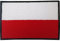 Polnische Flagge, Aufnäher zum Aufbügeln oder Aufnähen, besticktes Motiv