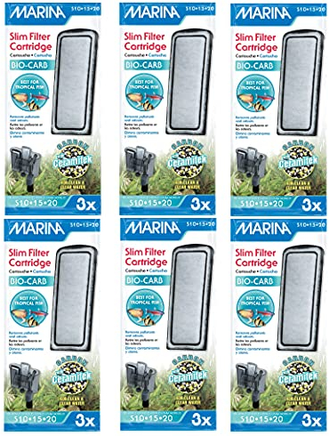 Marina Slim Filter Carbon Plus Keramik-Kartusche, 18-Pack