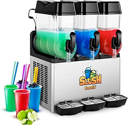 Royal Catering Slush Puppy Machine RCSL 3/12 (3 x 14 L, 980 W, Temperature range -2 to -3 °C, BPA-free)