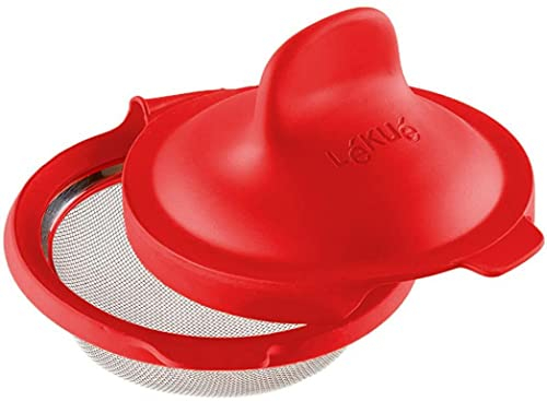 Lékué 3402900 Escalfador De Huevos, Rojo, Tamaño Único