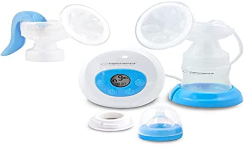 Esperanza ECM003B Electric/Manual 2-in-1 Breast Pump Blue 150 ml