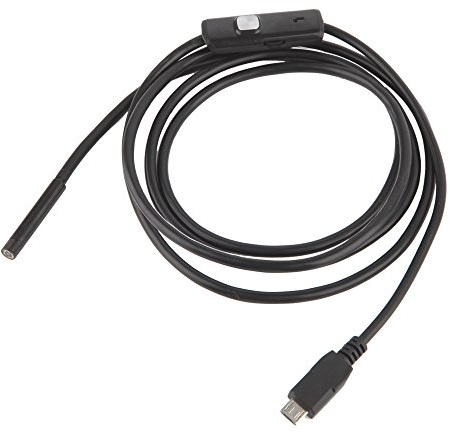 Endoskop für Handy, 2 m, USB-Endoskop, 2-in-1-Inspektionskamera, 7 mm, mit 6-LED-Kabelschlange für Android-Tablet