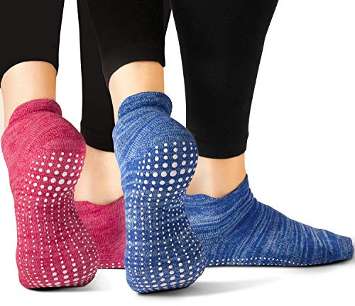 LA Active grip non slip socks yoga pilates bar ballet women men