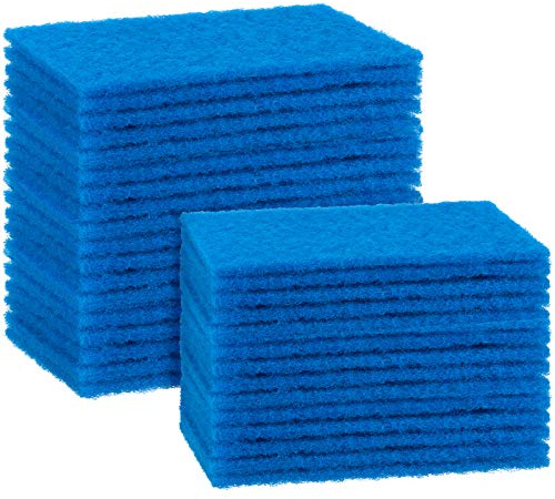 Jetec 40 Pieces Cleaning Scrub Sponge Scouring Sponge Pads Non Scratch Pads for Kitchen Dishes Cleaning (Blue)