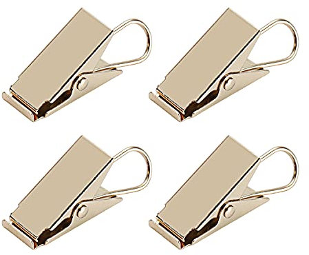 MroMax Lot de 60 pinces à rideau pour photos, décoration de la maison, art artisanal - Doré clair