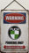 Blechschild mit Kordel 30 x 20 cm Warning Puch Parking Only - Blechemma