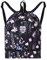 HAWEE Étanche Sac à Dos à Cordon Grand Sacs de Sport à Cordon de Serrage Sac à Dos Unisexe pour Femme Hommes Voyage Vie Quotidienne Plein Air Yoga Natation Plage, L, Fleurs Roses