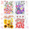 FINEVERNEK 111pcs Fiori Secchi,Foglia di Fiore Pressata Floreale Naturale,Veri Petali Decorazioni Floreali Misti Multipli Fiori per Fai da Te Candela Resina Gioielli Ciondolo Chiodo Artigianato