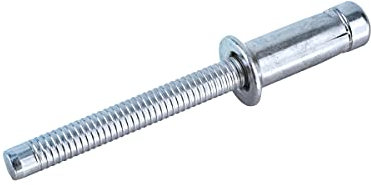 GOEBEL® - 250 x Hochfeste Blindnieten Stahl (Ø x L) 6,4 x 13,5 mm mit Senkkopf - Niete mit gerilltem Nietdorn - Hochfeste Nieten - PREMIUM-LOCK