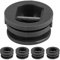 Eatbuy Leine Plug-5pcs 2,5cm Surfing Surfbrett Bein Seil Leine Plug Kayak Zubehör Ausrüstung(schwarz)