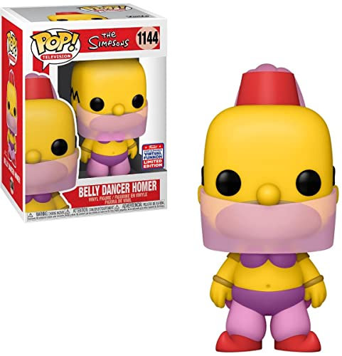 Funko Pop! The Simpsons Belly Dancer Homer 1144 FunKon 2021 Summer Convention Shared Exclusive