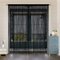 HSYLYM Türvorhang Fenstervorhänge Türdekorationen Raumteiler Dekorationen für Zimmertüren, Wandschrank, Party und Möbel, einteiliges Design 244x229cm Schwarz
