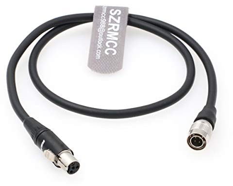 SZRMCC Hawk-Woods DV-SQN4S Audioroot Akku Hirose 4 Pin Stecker auf TA4F Mini XLR 4 Pin Buchse Stromkabel für Soundgeräte Scorpio 833 888