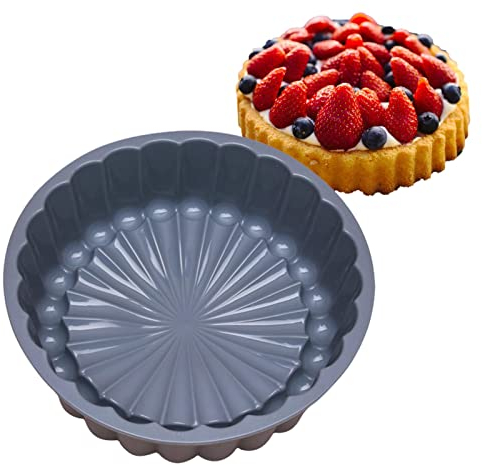 PW TOOLS Moule Rond en Silicone - Moules en Silicone en Fleur Soleil - Moule en Fleur Soleil pour Brownie, flan, Cuisson du Pain, démoulage Facile