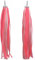 YUTOU 1 Paar Kinder Fahrrad Luftschlangen Fahrrad Lenker Streamer Bänder Lenkerfransen Streamer Bändchen Fahrrad Griffe Quasten Bänder für Kinderfahrrad Kinder Roller Quasten Dekoration (Rosa)