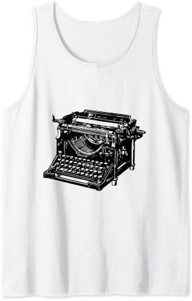 Vintage Schreibmaschine Retro Schreibmaschine Alte Schreibmaschine Hipster Tank Top
