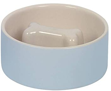 Nobby 82439 Anti-Schlink-Napf Bone grau/Creme; Ø 15 x 6 cm, 0,5 l