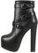 Only maker Stivaletti da donna con tacco a blocco, con calda imbottitura, alla caviglia, Nero , 39 EU