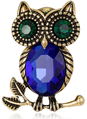Inateannal Strass Eule Pin Vintage Kristall Anstecknadel Niedlich Tier Brosche Blumenstrauß Dekoration Erklärung Emaille Brosche Pin Modeschmuck Für Frauen Mädchen