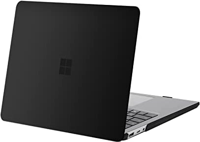 MOSISO Hülle Kompatibel mit Surface Laptop 5/4/3 13,5 Zoll 2022 2021 2019 mit Metall Tastatur (Models: 1951 & 1868), Schutzhülle Kunststoff Hartschalen Case Cover, Schwarz