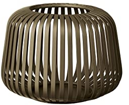 blomus Laterne Lito | Burned Metal | Größe XS | 14L x 14B x 10H cm | Kerzenhalter Bronze | Windlicht aus Edelstahl | Laterne Deko | Indoor Windlicht Extra Small