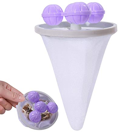 Hair Filter Bag for Washing Machine | Pet Fur Laundry Catcher Hair Remover | Washing Machine Floating Filter Bag, Reusable Laundry Filter Washer Lint Trap Net Pouch Ruftup