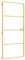 vidaXL Puerta de Interior, Puerta de Panel, Panel de Privacidad, Puerta Decorativa para Dormitorio Baño, Vidrio Templado y Aluminio Dorada