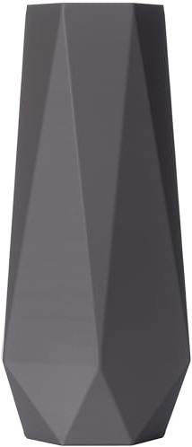 3D Vase Dekovase Bao L 30cm Bodenvase Dunkelgrau Deko Vase Pampasgras Trockenblumen