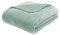 liebling Kuscheldecke Cashmere Feeling 180 x 220 cm, Aqua, Premium Sofa Decke, Dicke warme Wohndecke, 500 gr. / m²
