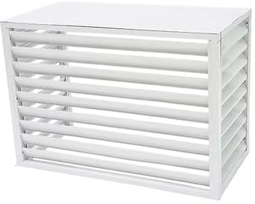 Verkleidung Klimaanlage Außengerät Groß Klima Splitgerät Abdeckung Für Klimaanlage Außen Wärmepumpen Verkleidung, Geeignet Für Externe Klimageräte, Weiß (Color : White, Size : 110 * 80 * 60cm)