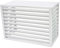 Verkleidung Klimaanlage Außengerät Groß Klima Splitgerät Abdeckung Für Klimaanlage Außen Wärmepumpen Verkleidung, Geeignet Für Externe Klimageräte, Weiß (Color : White, Size : 110 * 80 * 60cm)