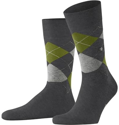 Burlington Herren Socken King M So Baumwolle gemustert 1 Paar, Grau Dark Grey 3976, 40-46